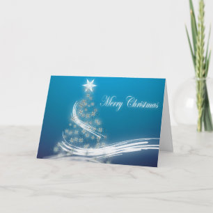 Elegant Christmas Tree Corporate Holiday Greeting Card
