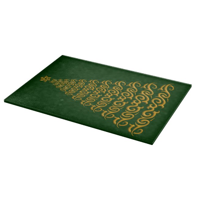 Elegant Christmas Tree Cutting Board (Corner)