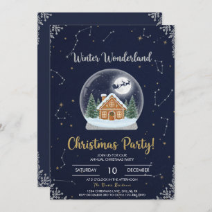 Elegant Christmas Tree Holiday Party Invitation