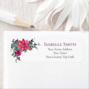 Elegant Christmas Wedding Pink Poinsettias Floral