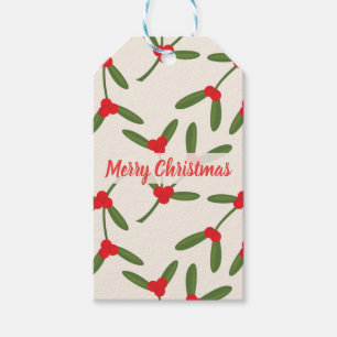 Elegant Christmas Winter Berries Holiday Gift Tags