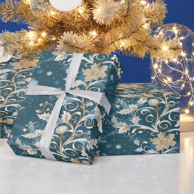 Elegant Christmas wrapping paper (Holidays)