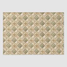Elegant Christmas Wrapping Paper Cream and Sage
