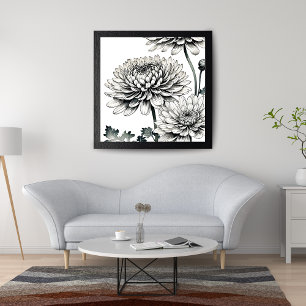 Elegant Chrysanthemum Bouquet Photo Print
