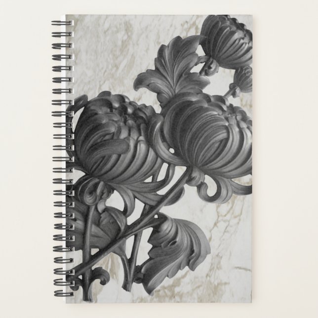 Elegant Chrysanthemum Planner (Front)