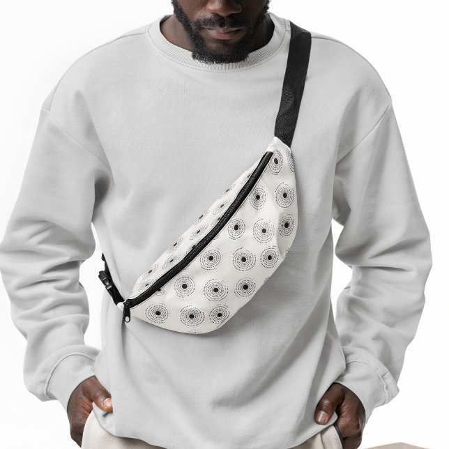Elegant Circle Patterns Bum Bags (Elegant Circle Patterns Fanny Pack)