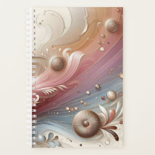 Elegant Circles & Feathers Planner