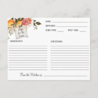 Elegant Citrus Botanical Bridal Shower Recipe