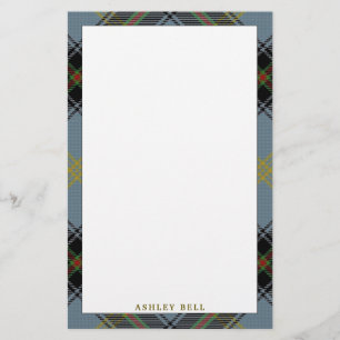 Elegant Clan Bell Tartan Plaid Stationery
