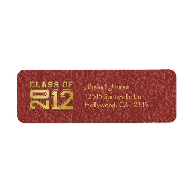 Elegant Class of 2012 (red / gold) (Front)