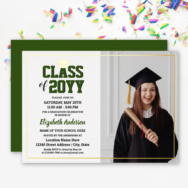 Elegant Class of 2024 Graduate Photo Graduation (Creator Uploaded)