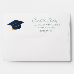 Elegant Class of 2026 Success Graduation Name Envelope