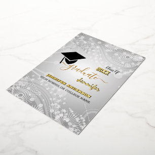 Elegant Class of 20XX, Photo, Topper Graduation