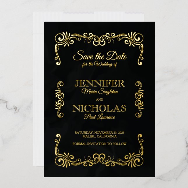 Elegant Classic and Vintage Formal Wedding (Envelope)