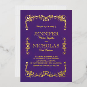 Elegant Classic and Vintage Formal Wedding Design 