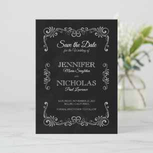 Elegant Classic and Vintage Formal Wedding Invitation
