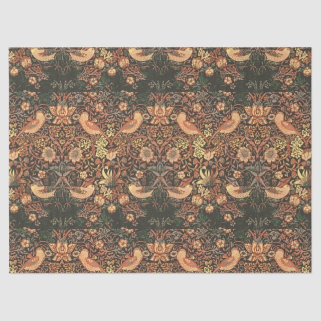 Elegant Classic Birds William Morris  Tissue Paper (Front)