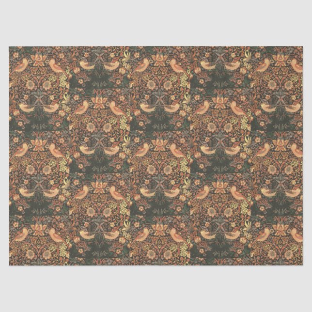 Elegant Classic Birds William Morris  Tissue Paper (Front)