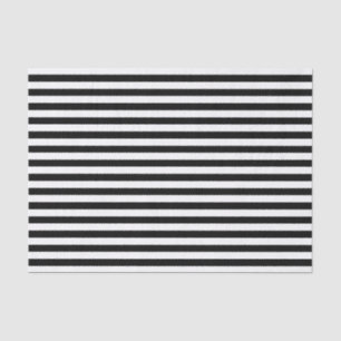 Elegant Classic Black and white stripes pattern Tissue Paper