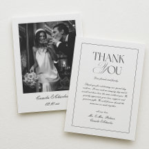 Elegant Classic Black and White Wedding Photo