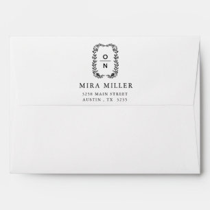 ELEGANT CLASSIC BLACK & WHITE Envelope