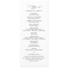 Elegant Classic Black & White Wedding Program