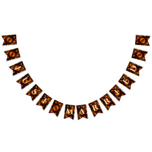 Elegant Classic Boho Modern Gold #901 Wedding Bunting