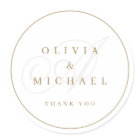 Elegant classic calligraphy vintage wedding favour