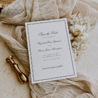 Elegant Classic Calligraphy Wedding