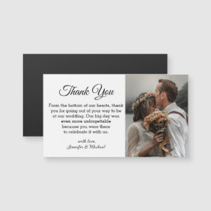 elegant classic chic thank you wedding Magnet