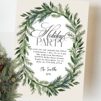 Elegant Classic Christmas Botanical Holiday Party