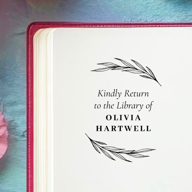 Elegant & Classic Custom Book  Self-inking Stamp (Creator Uploaded)