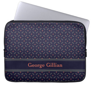 elegant classic deep blue laptop sleeve