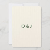 Elegant Classic Floral Wedding Invitation (Back)