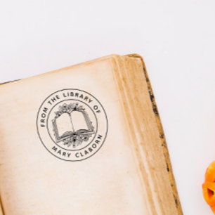 Elegant Classic Flowers Book From The Library Of Rubber Stamp