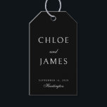Elegant Classic Formal Black Names Wedding  Gift Tags<br><div class="desc">Elegant Classic Formal Black Names Wedding Gift Tags</div>