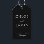 Elegant Classic Formal Black Names Wedding  Gift Tags<br><div class="desc">Elegant Classic Formal Black Names Wedding Gift Tags</div>