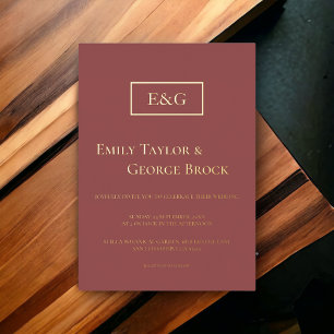 Elegant Classic Formal Monogram Modern Wedding