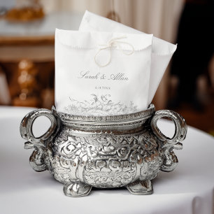 Elegant Classic French Rococo Floral Favour Bags