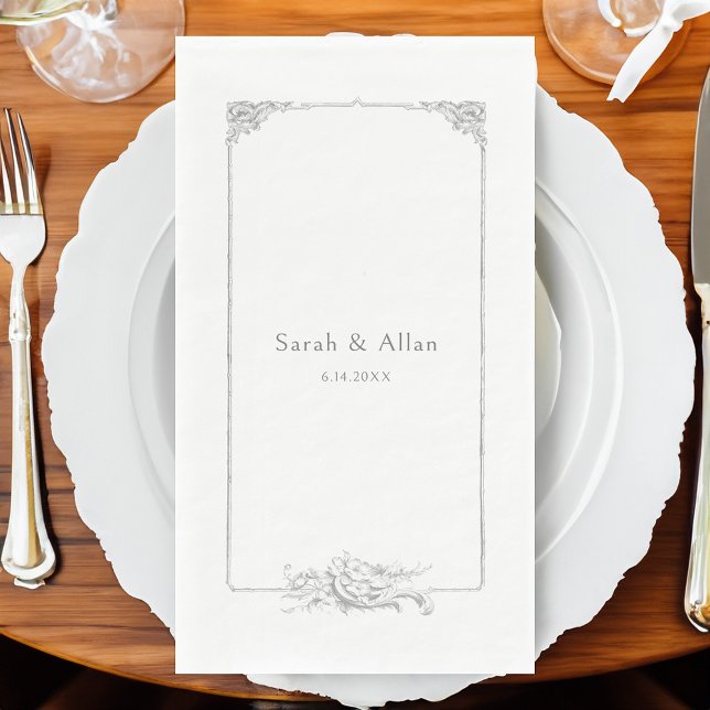 Elegant Classic French Rococo Floral Napkin (Creator Uploaded)