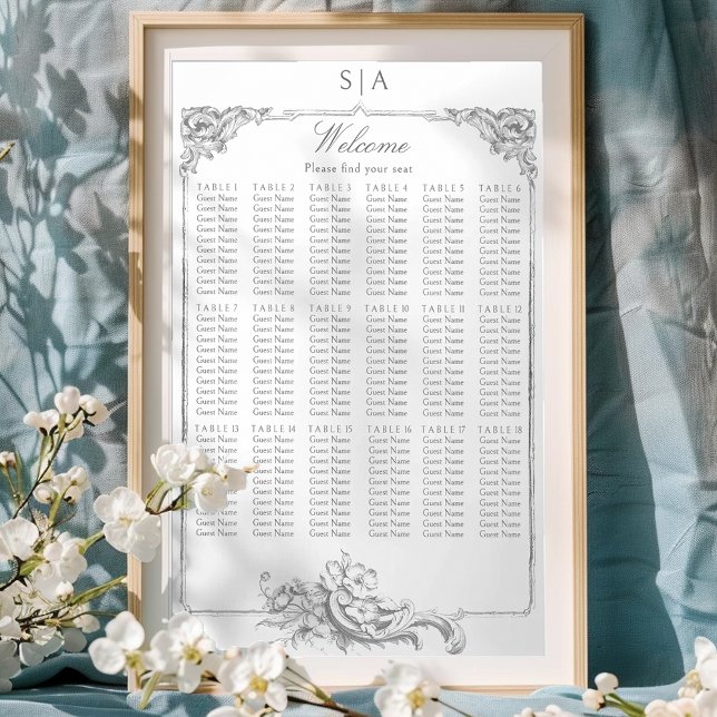 Elegant Classic French Rococo Floral Poster (Creator Uploaded)