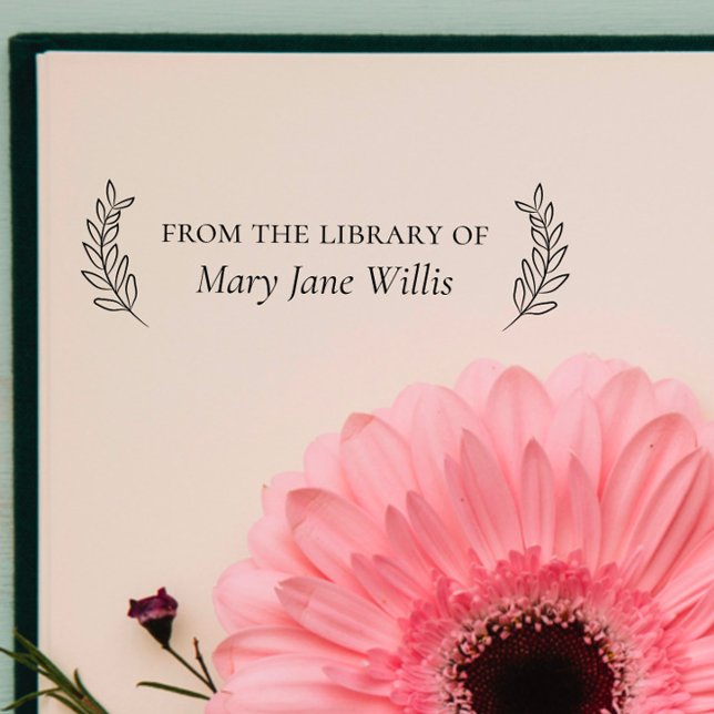 Elegant Classic "From the Library Of" Rubber Stamp (Creator Uploaded)
