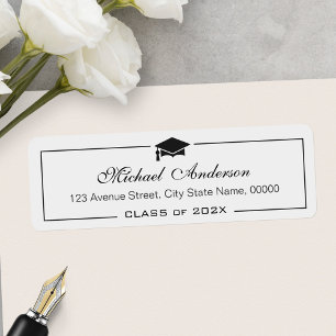 Elegant Classic Graduation Cap Grad Graduate