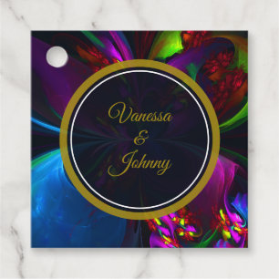 Elegant Classic Modern Floral Pattern #902 Wedding Favour Tags