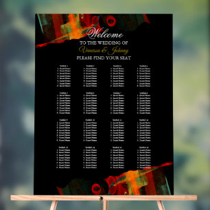 Elegant Classic Modern Trendy Pattern #903 Wedding Acrylic Sign