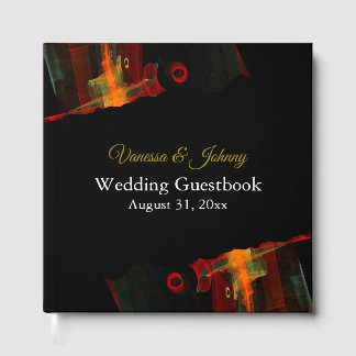 Elegant Classic Modern Trendy Pattern #903 Wedding Guest Book