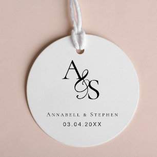 Elegant, Classic, Monogram, Wedding  Rubber Stamp