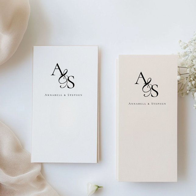 Elegant, Classic, Monogram, Wedding  Rubber Stamp (Personalized, Elegant, Classic, Monogram, Wedding Rubber Stamp.)