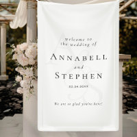 Elegant, Classic, Monogram, White-Black, Wedding