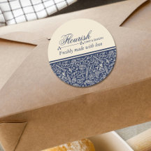 Elegant Classic Navy Blue Baked With Love